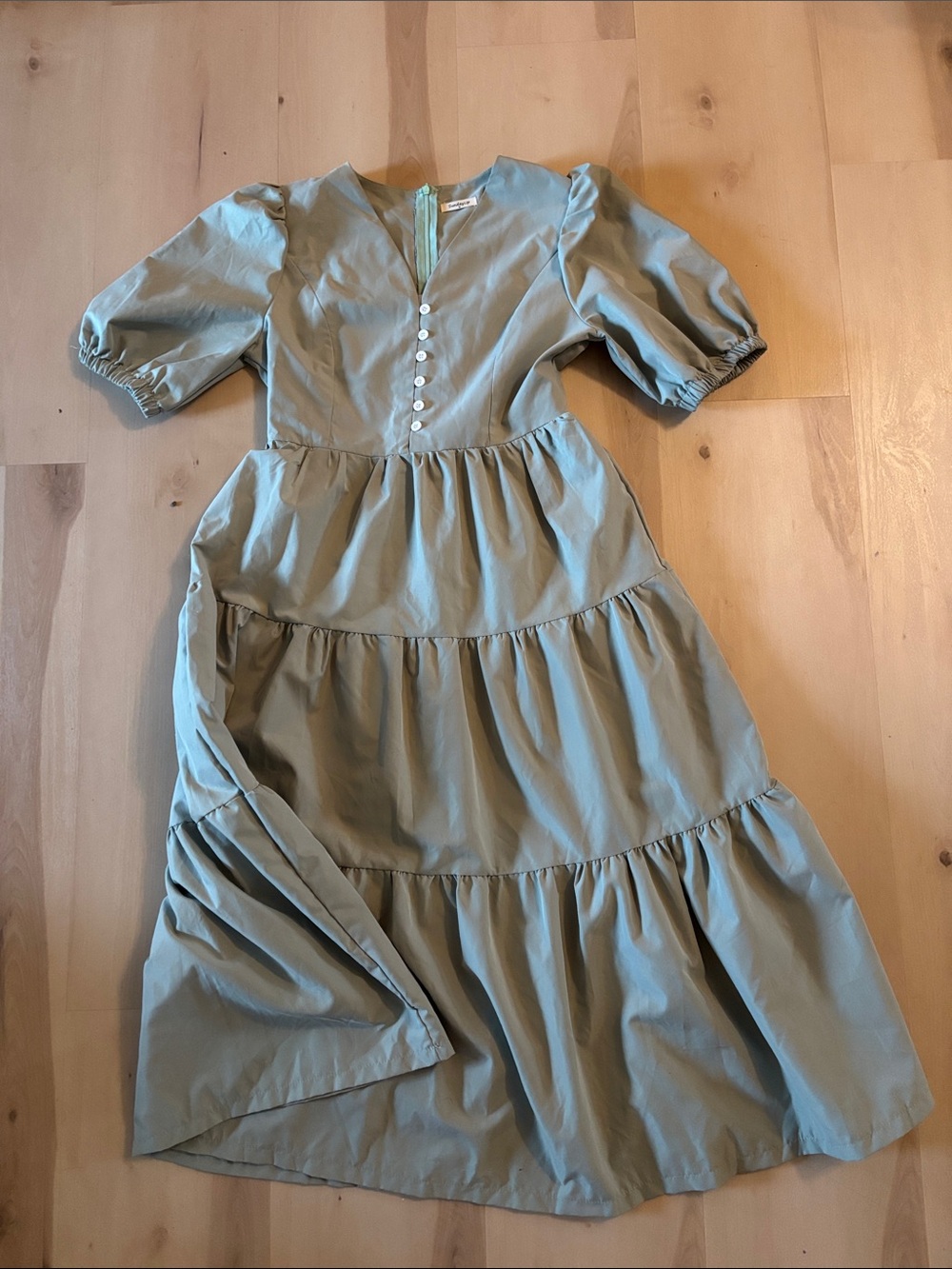 Sunday Mint Green Dress with Concealed Zipper
